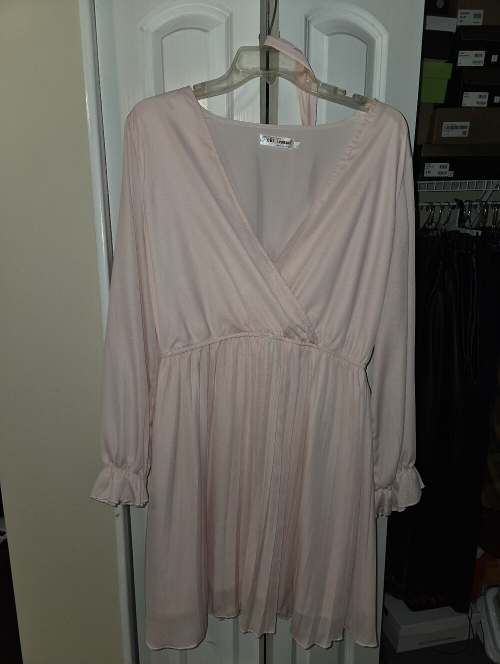 Pink Pleated Dress